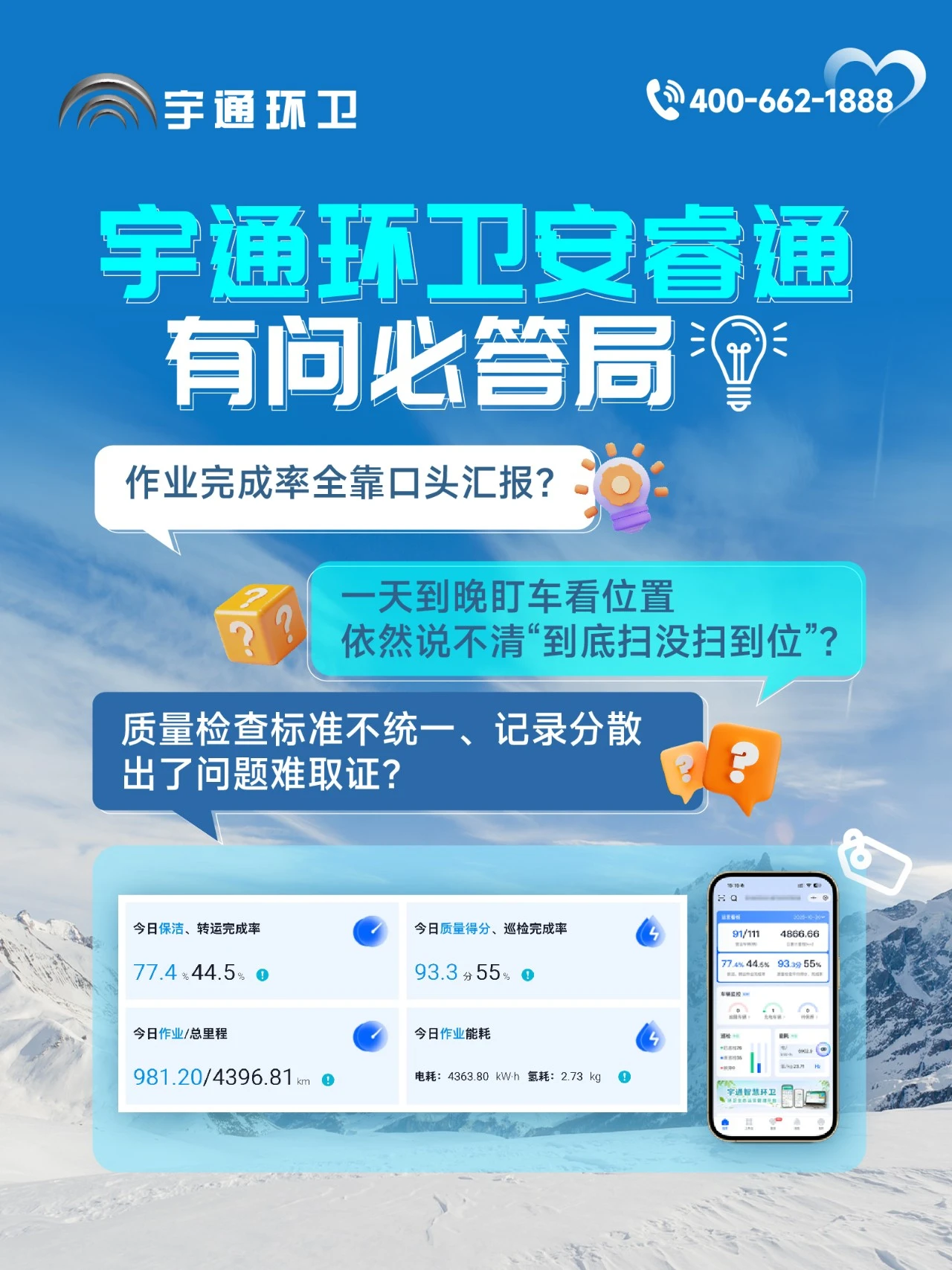 letou国际米兰官网环卫安睿通“有问必答局”第八期：作业计划+质量巡检，，，，，，进度质量一屏掌控！