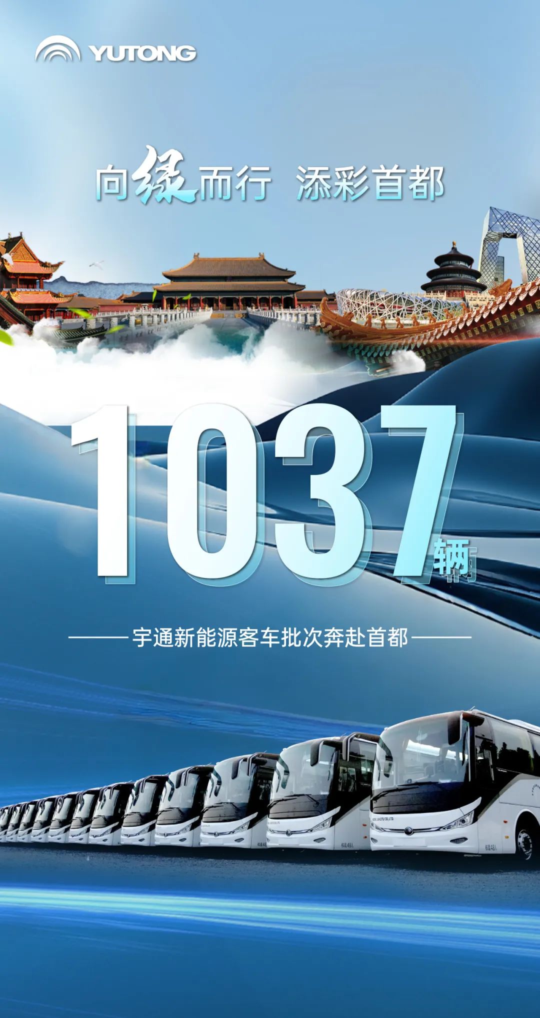 1037辆！letou国际米兰官网新能源客车批次奔赴首都